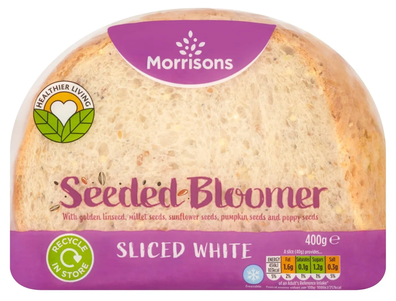 Morrisons Seeded Sliced Bloomer