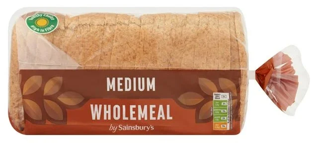 Sainsbury's Medium Sliced Wholemeal Bread