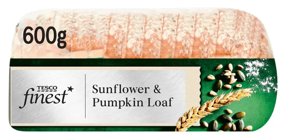 Tesco Finest Sunflower & Pumpkin Sliced White Bread Loaf