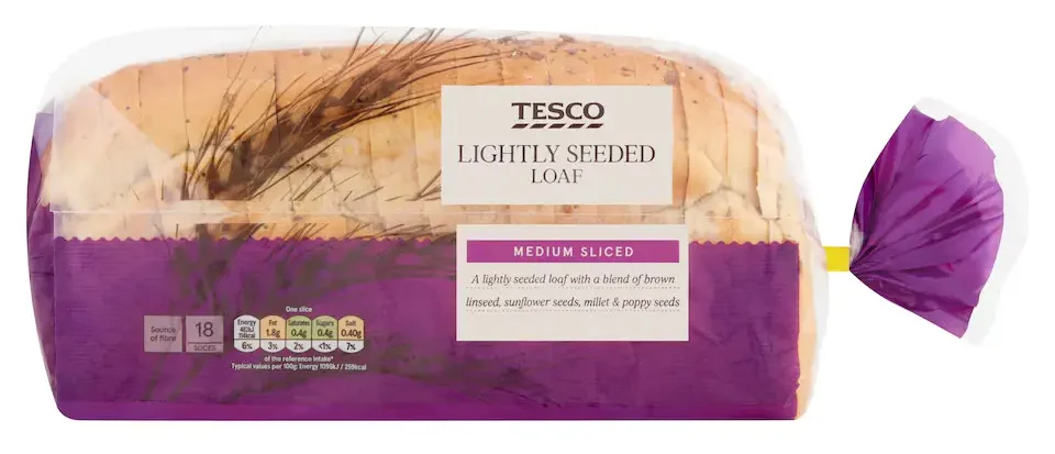 Tesco Lightly Seeded White Bread Loaf