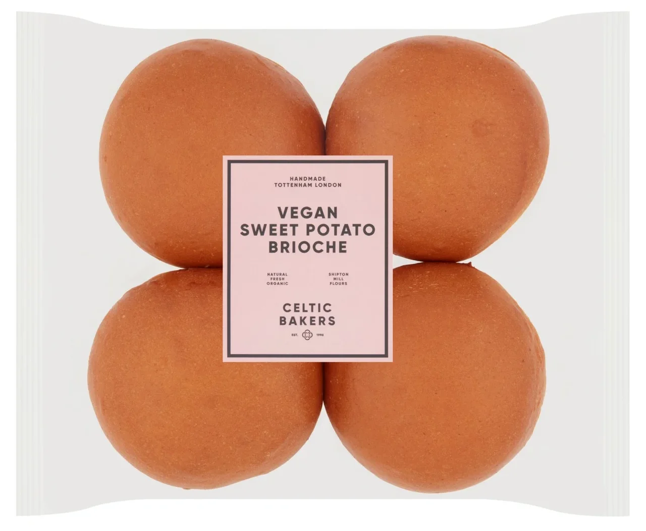 Celtic Bakers Organic Vegan Sweet Potato Buns
